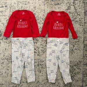 Twin Carter’s Valentines Outfit 18 mo